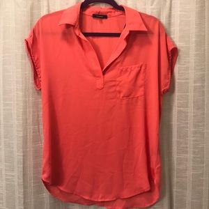 Coral blouse